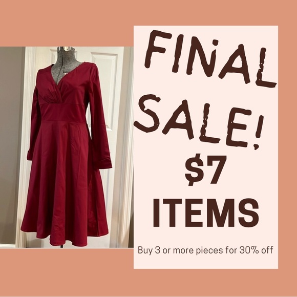 Dresses & Skirts - *Last Chance* Crimson MadMen style dress size 10